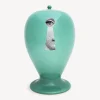 Vases<Fornasetti Vase Chiave/Serratura Green/Black