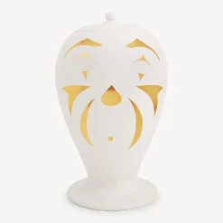 Vases<Fornasetti Vase Clown White/Black/Gold
