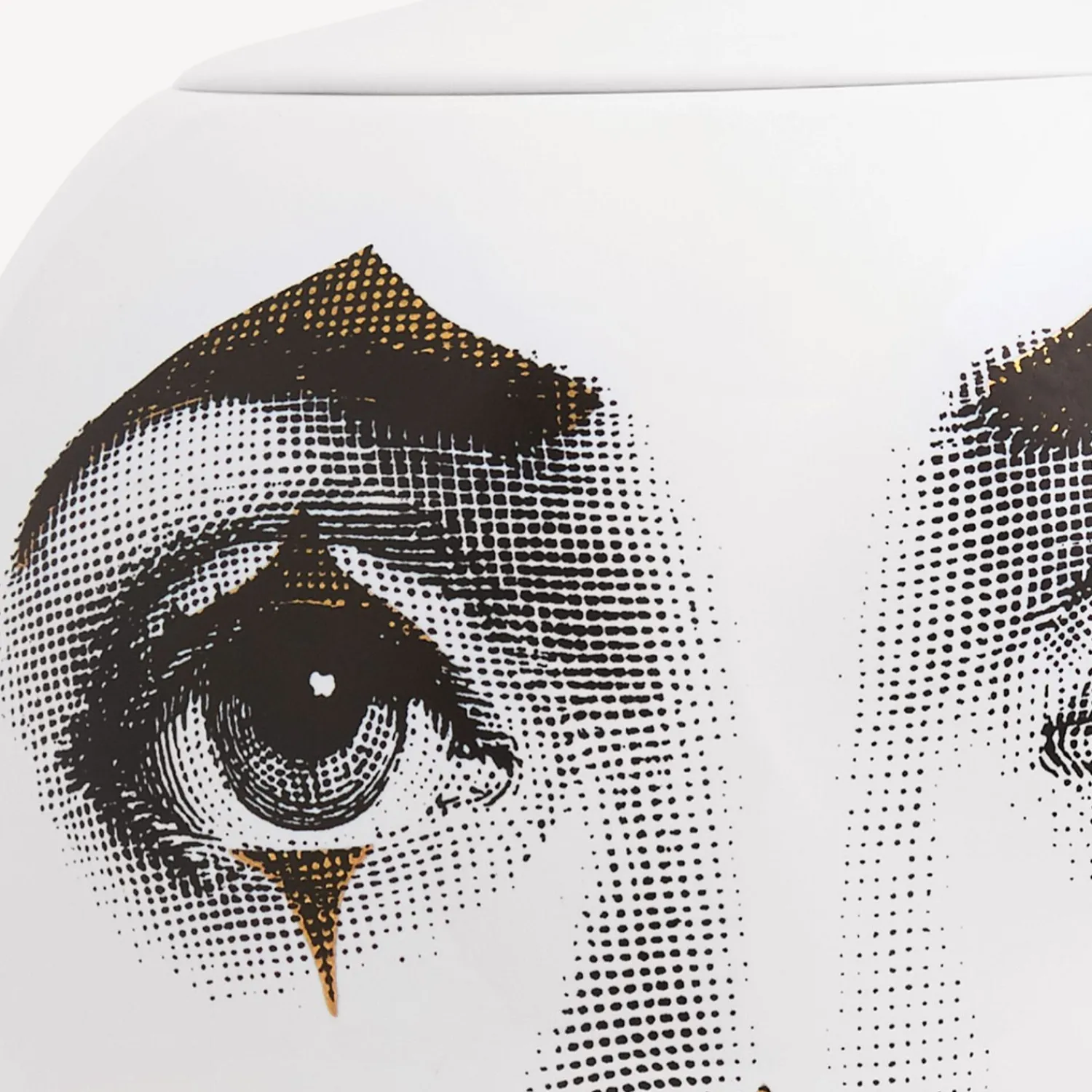 Vases<Fornasetti Vase Clown White/Black/Gold