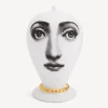 Vases<Fornasetti Vase Collana White/Black/Gold