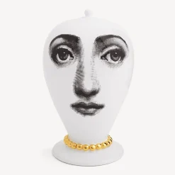 Vases<Fornasetti Vase Collana White/Black/Gold