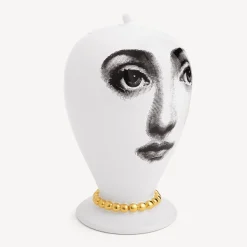 Vases<Fornasetti Vase Collana White/Black/Gold