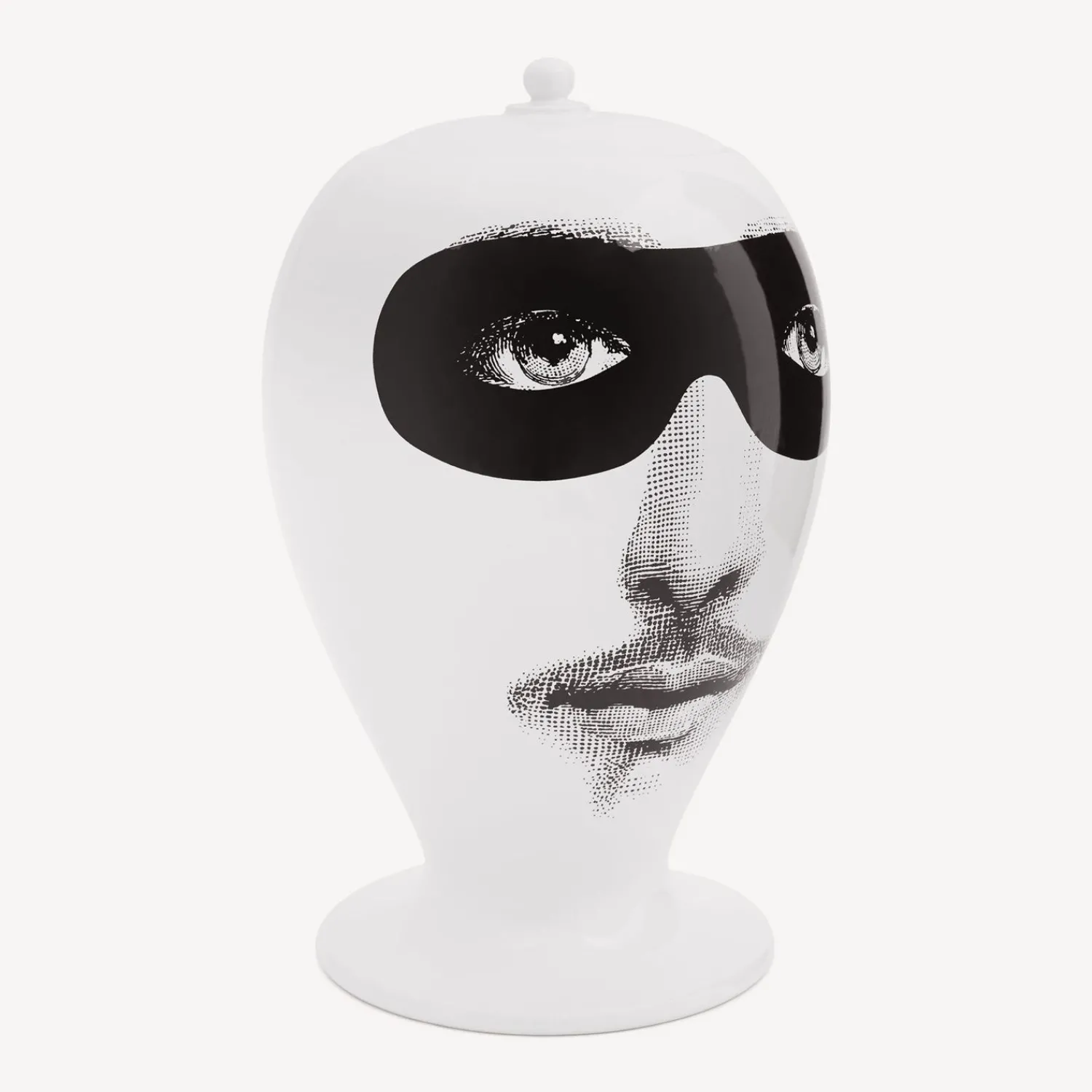 Vases<Fornasetti Vase Don Giovanni White/Black