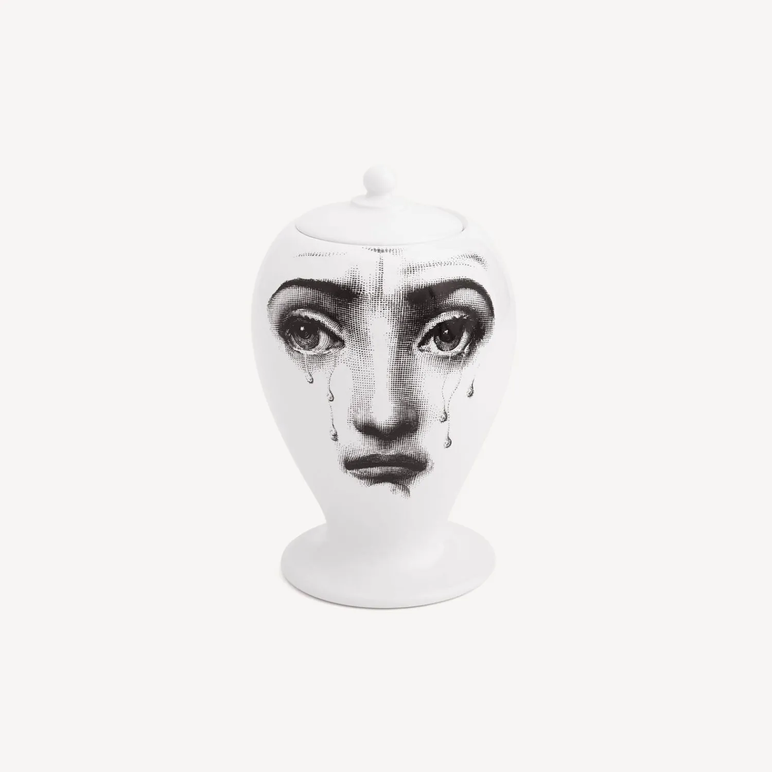 Vases<Fornasetti Vase Il Fumo Fa Male White/Black