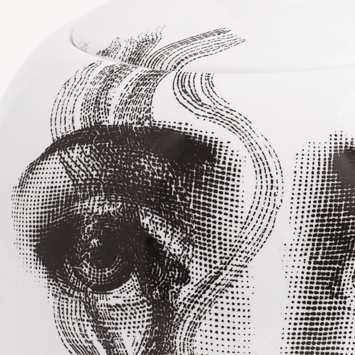 Vases<Fornasetti Vase Il Fumo Fa Male White/Black