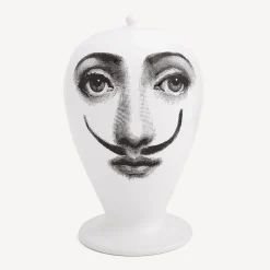 Vases<Fornasetti Vase La Femme Aux Moustaches White/Black