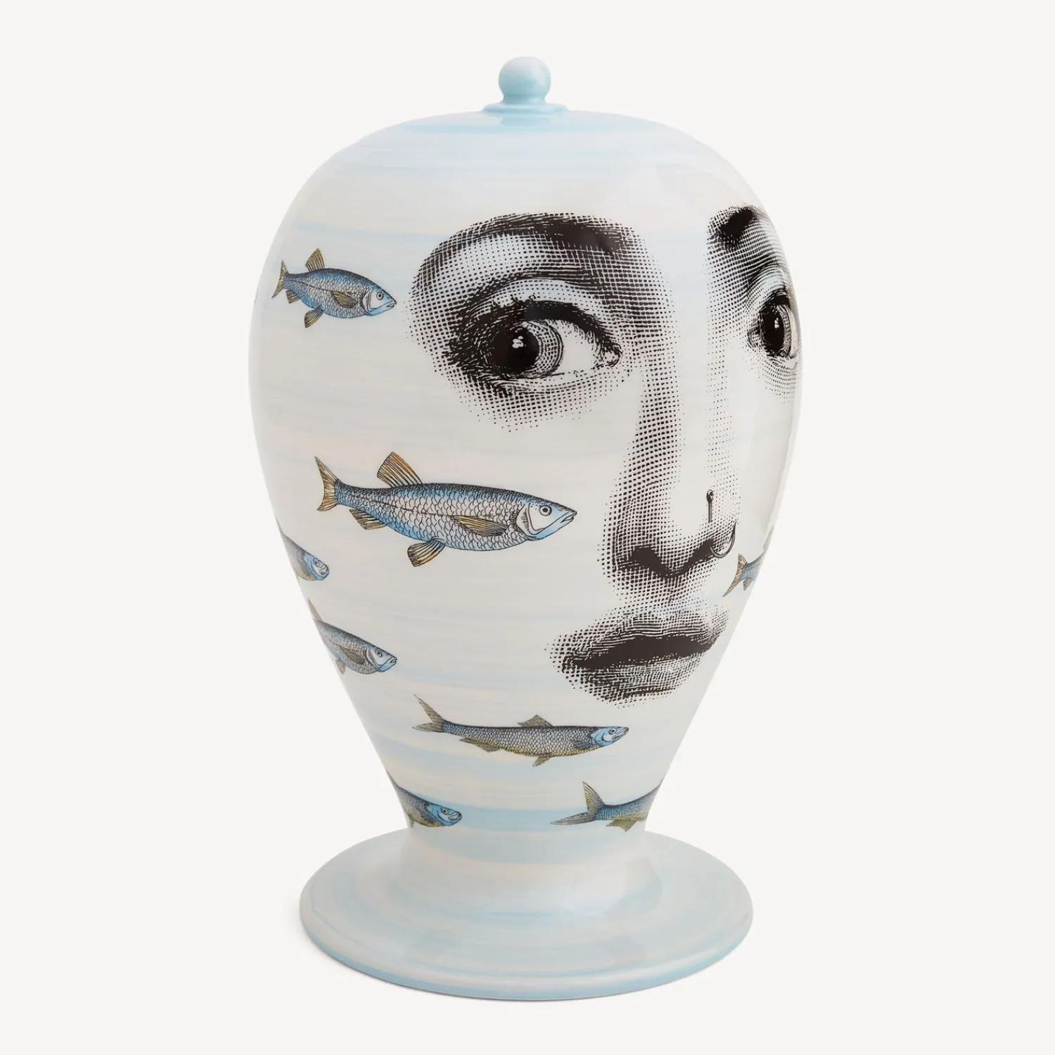 Vases<Fornasetti Vase Passata Di Pesci Multicolour