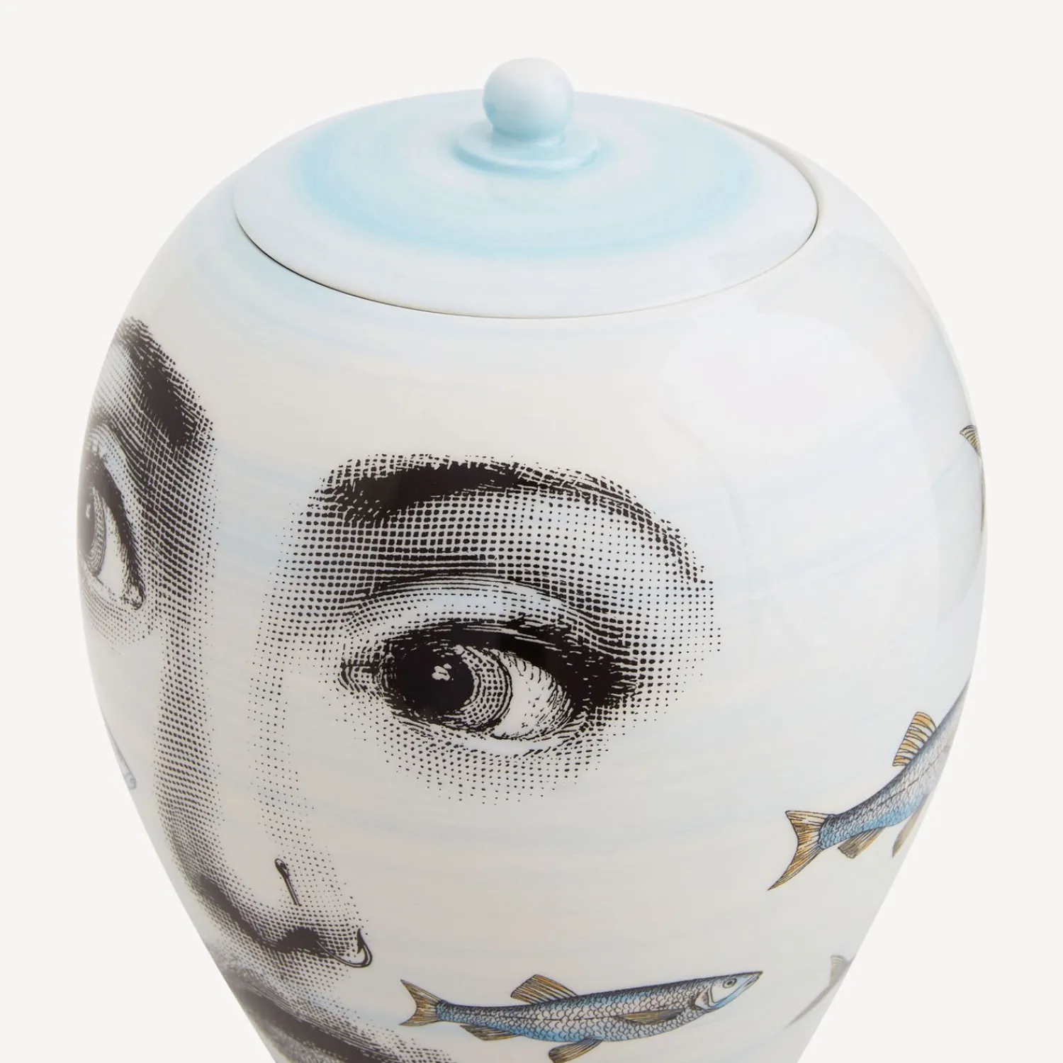 Vases<Fornasetti Vase Passata Di Pesci Multicolour
