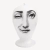 Vases<Fornasetti Vase Piercing White/Black