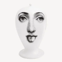 Vases<Fornasetti Vase Piercing White/Black
