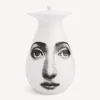 Vases<Fornasetti Vase Sottosopra White/Black