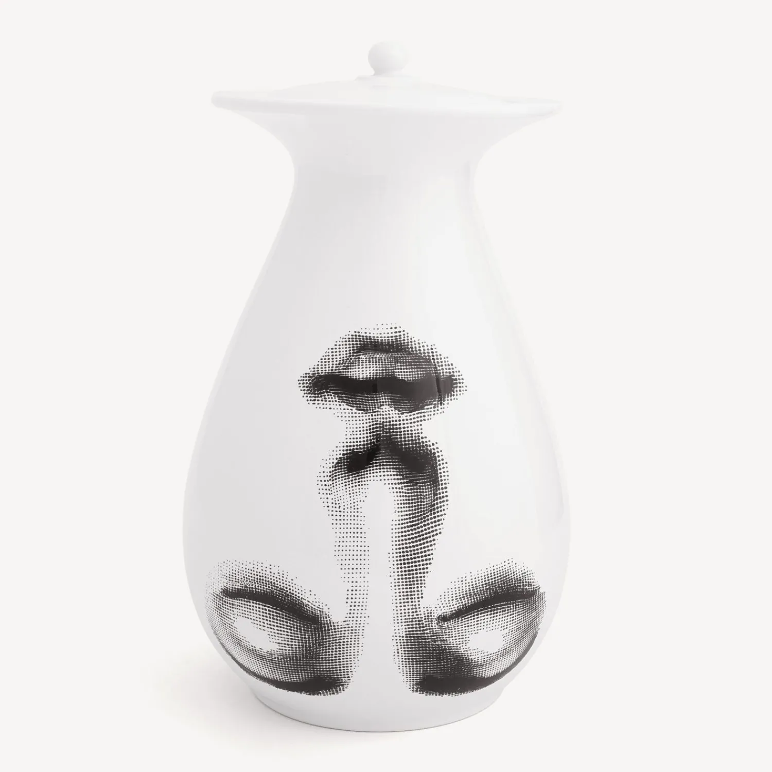 Vases<Fornasetti Vase Sottosopra White/Black