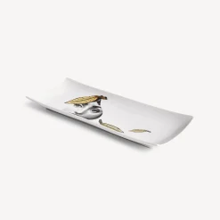 Decorative Trays<Fornasetti Vassoio Tema E Variazioni N.24 Whte/Black/Gold