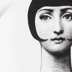 Antiquity<Fornasetti Wall Plate Tema E Variazioni N.192 White/Black