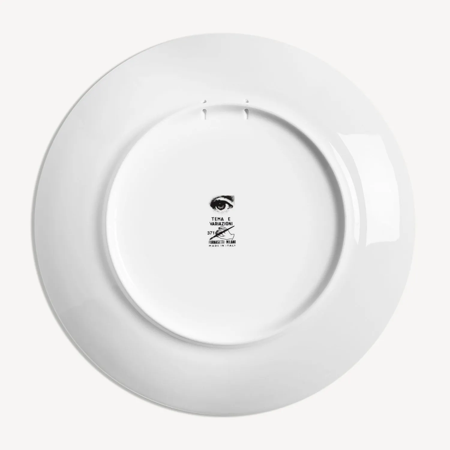 Surrealism<Fornasetti Wall Plate Tema E Variazioni N.371 White/Black