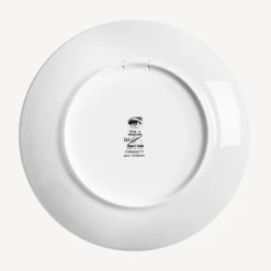 Repetition<Fornasetti Wall Plate Tema E Variazioni N.244 White/Black