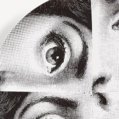 Repetition<Fornasetti Wall Plate Tema E Variazioni N.244 White/Black