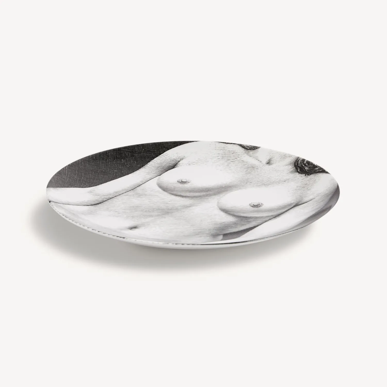 Anatomical Drawings<Fornasetti Wall Plate Tema E Variazioni N.303 White/Black