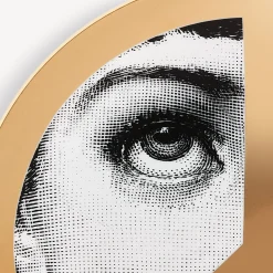 United For Peace<Fornasetti Wall Plate Tema E Variazioni N.404 United For Peace White/Black/Gold