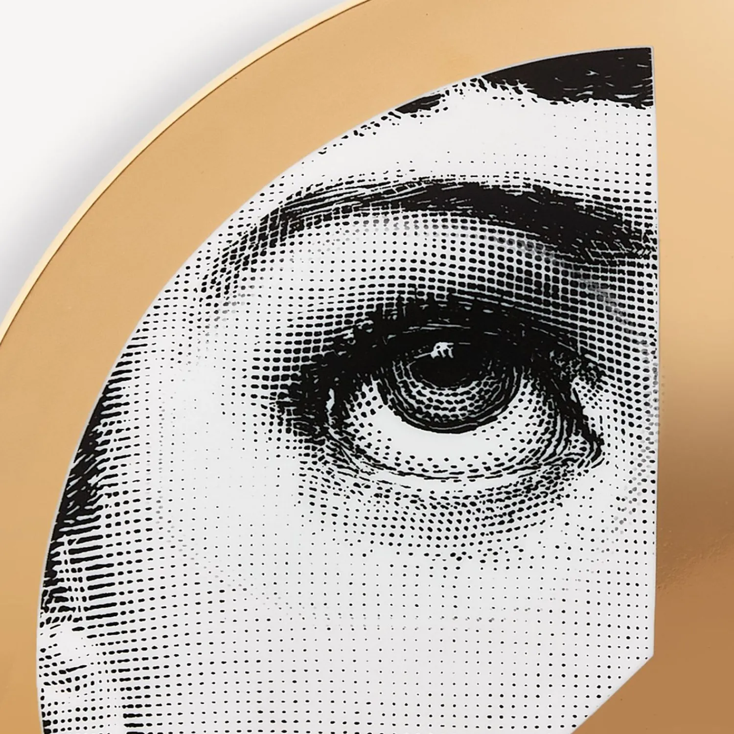 United For Peace<Fornasetti Wall Plate Tema E Variazioni N.404 United For Peace White/Black/Gold