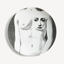 Anatomical Drawings<Fornasetti Wall Plate Tema E Variazioni N.308 White/Black