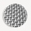 Repetition<Fornasetti Wall Plate Tema E Variazioni N.224 White/Black