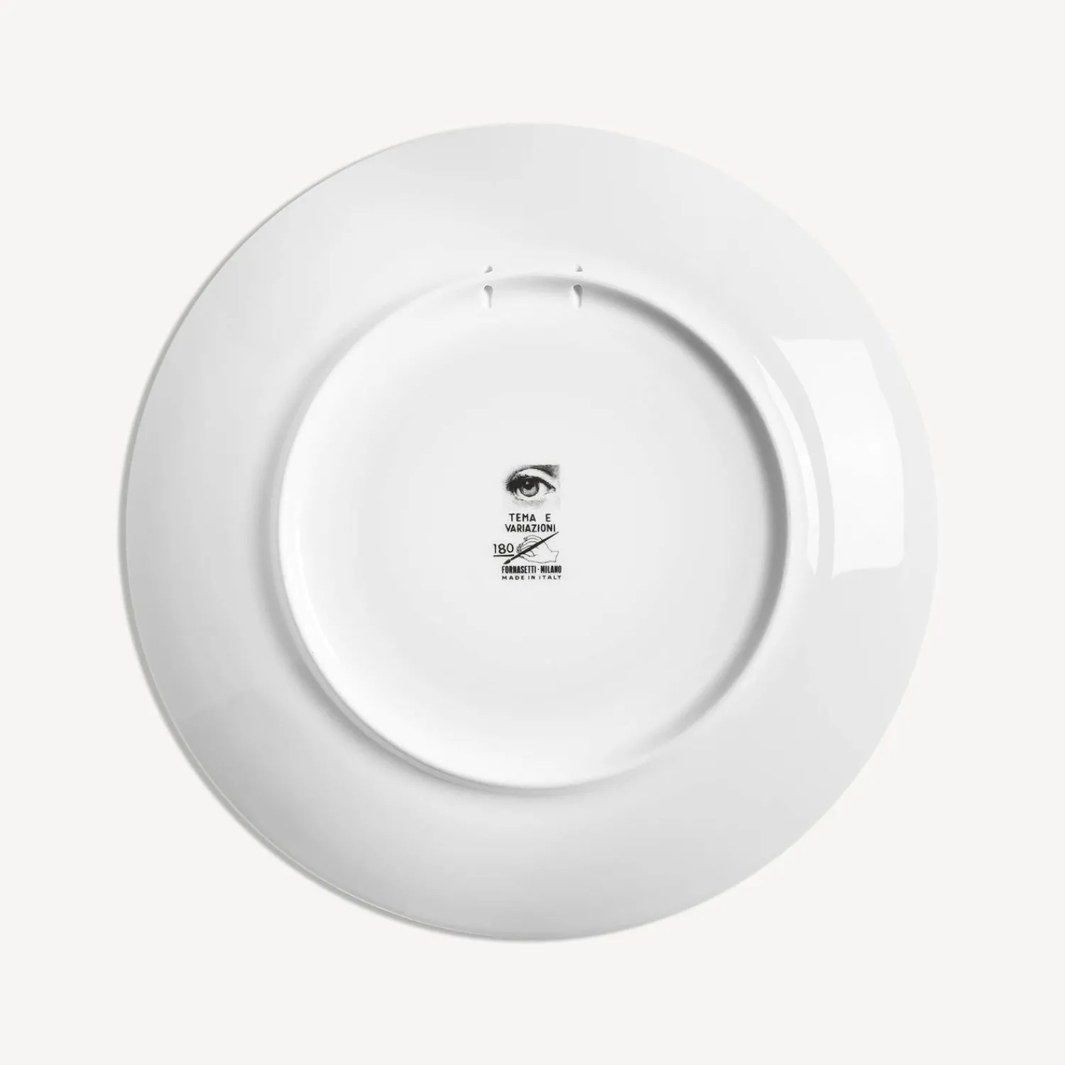 Surrealism<Fornasetti Wall Plate Tema E Variazioni N.180 White/Black