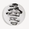Surrealism<Fornasetti Wall Plate Tema E Variazioni N.297 White/Black