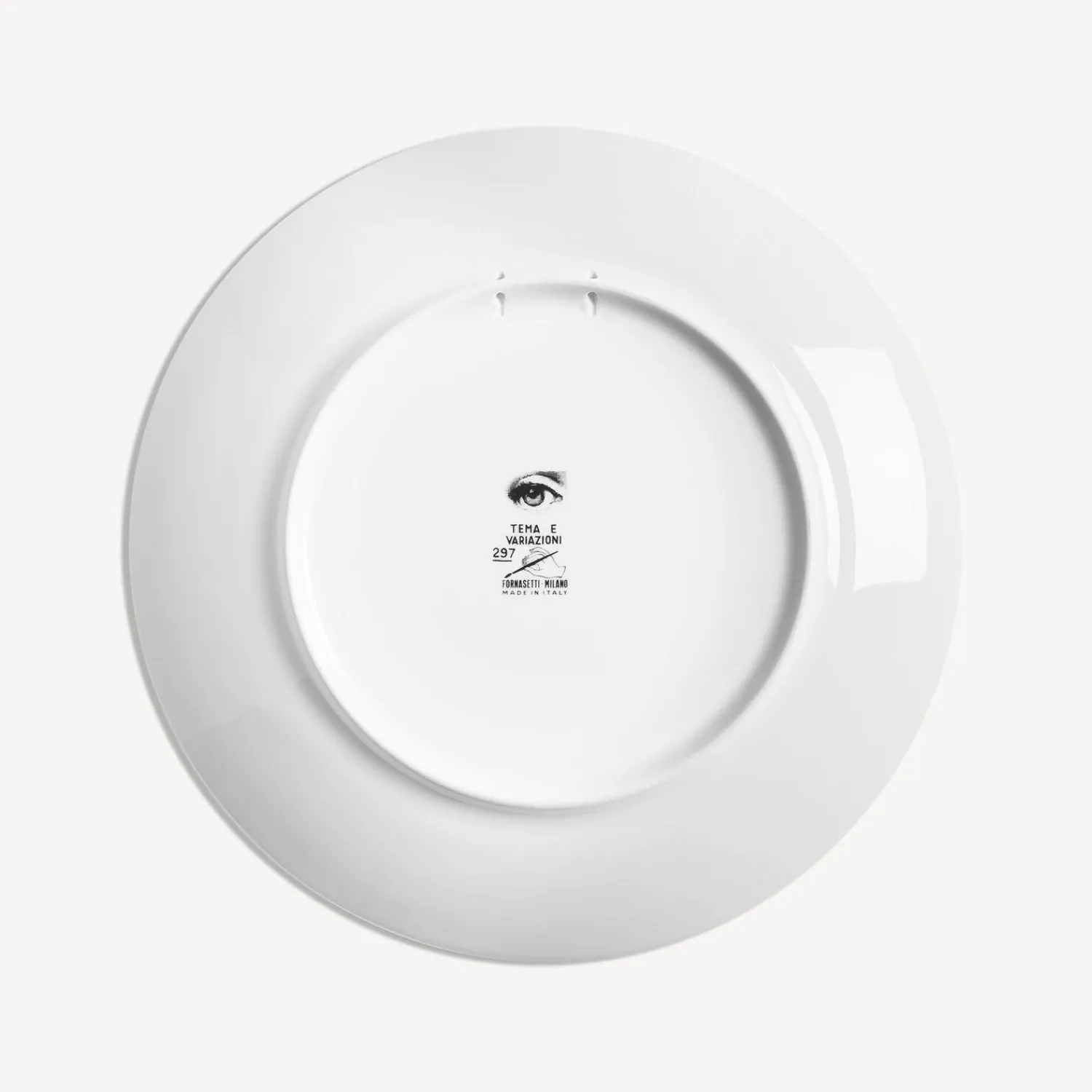 Surrealism<Fornasetti Wall Plate Tema E Variazioni N.297 White/Black