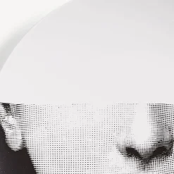 Fragment<Fornasetti Wall Plate Tema E Variazioni N.7 White/Black