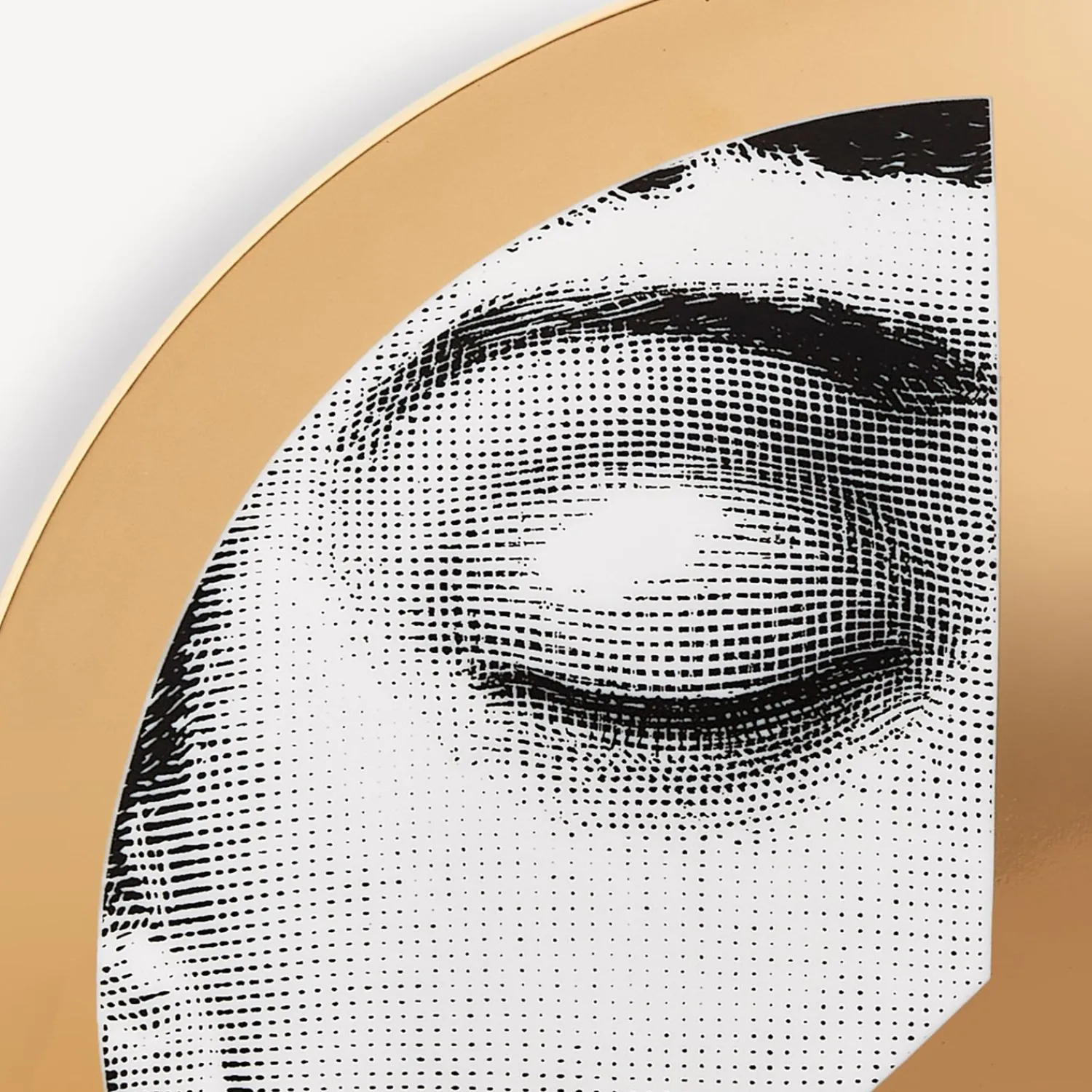 United For Peace<Fornasetti Wall Plate Tema E Variazioni N.403 United For Peace White/Black/Gold