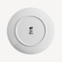 United For Peace<Fornasetti Wall Plate Tema E Variazioni N.403 United For Peace White/Black/Gold