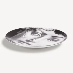 Antiquity<Fornasetti Wall Plate Tema E Variazioni N.378 White/Black