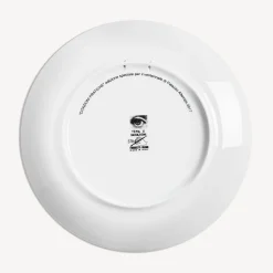 Antiquity<Fornasetti Wall Plate Tema E Variazioni N.378 White/Black