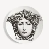 Antiquity<Fornasetti Wall Plate Tema E Variazioni N.217 White/Black