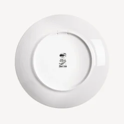 Animals<Fornasetti Wall Plate Tema E Variazioni N.96 White/Black/Gold