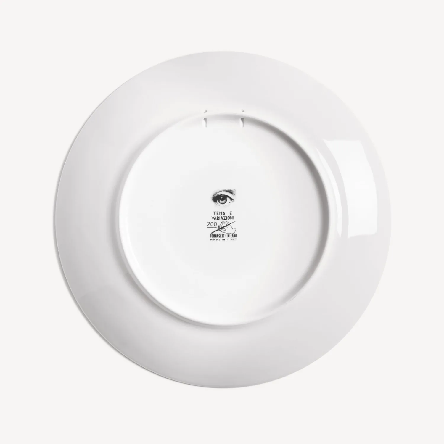 Antiquity<Fornasetti Wall Plate Tema E Variazioni N.200 White/Black