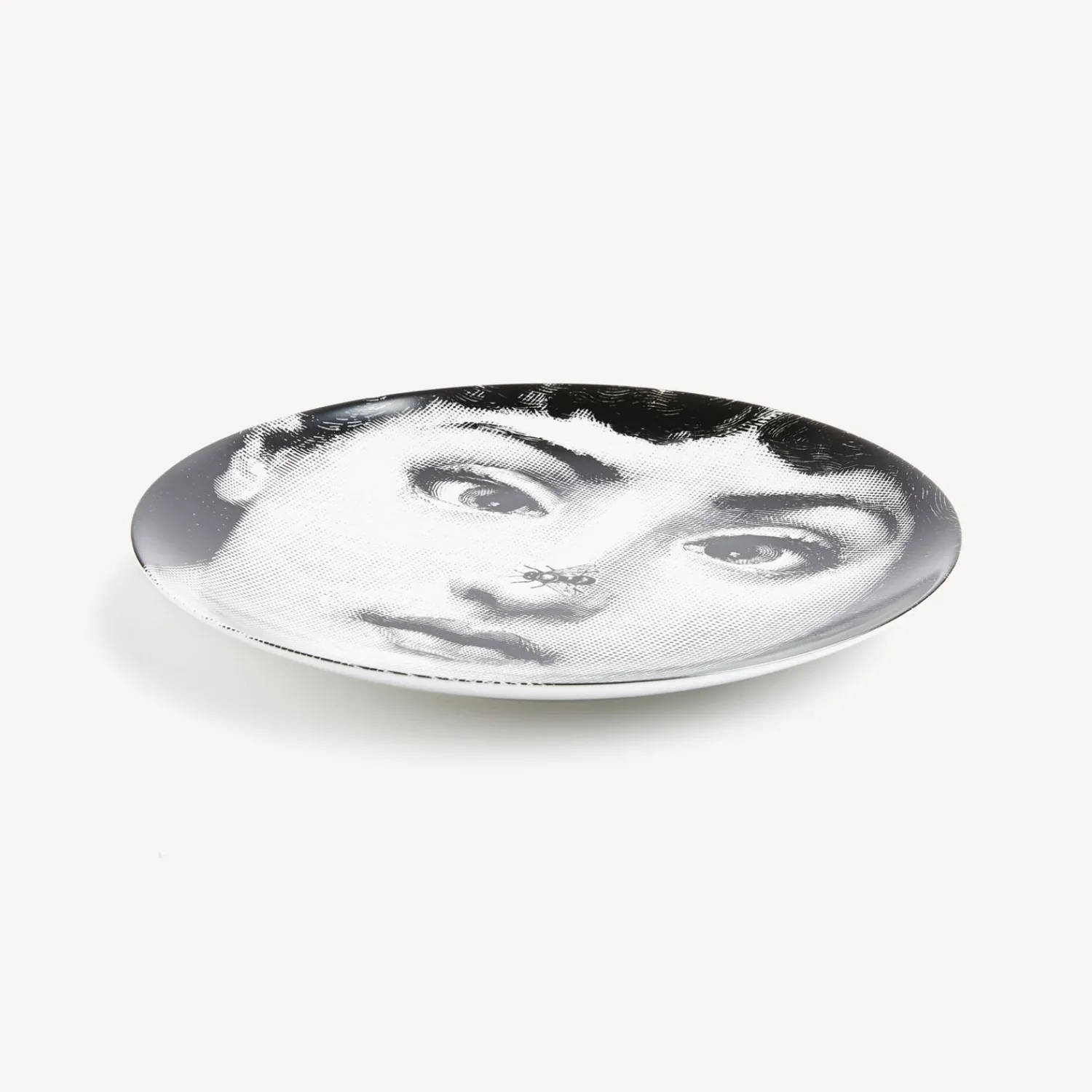 Animals<Fornasetti Wall Plate Tema E Variazioni N.363 White/Black