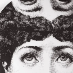 Surrealism<Fornasetti Wall Plate Tema E Variazioni N.285 White/Black