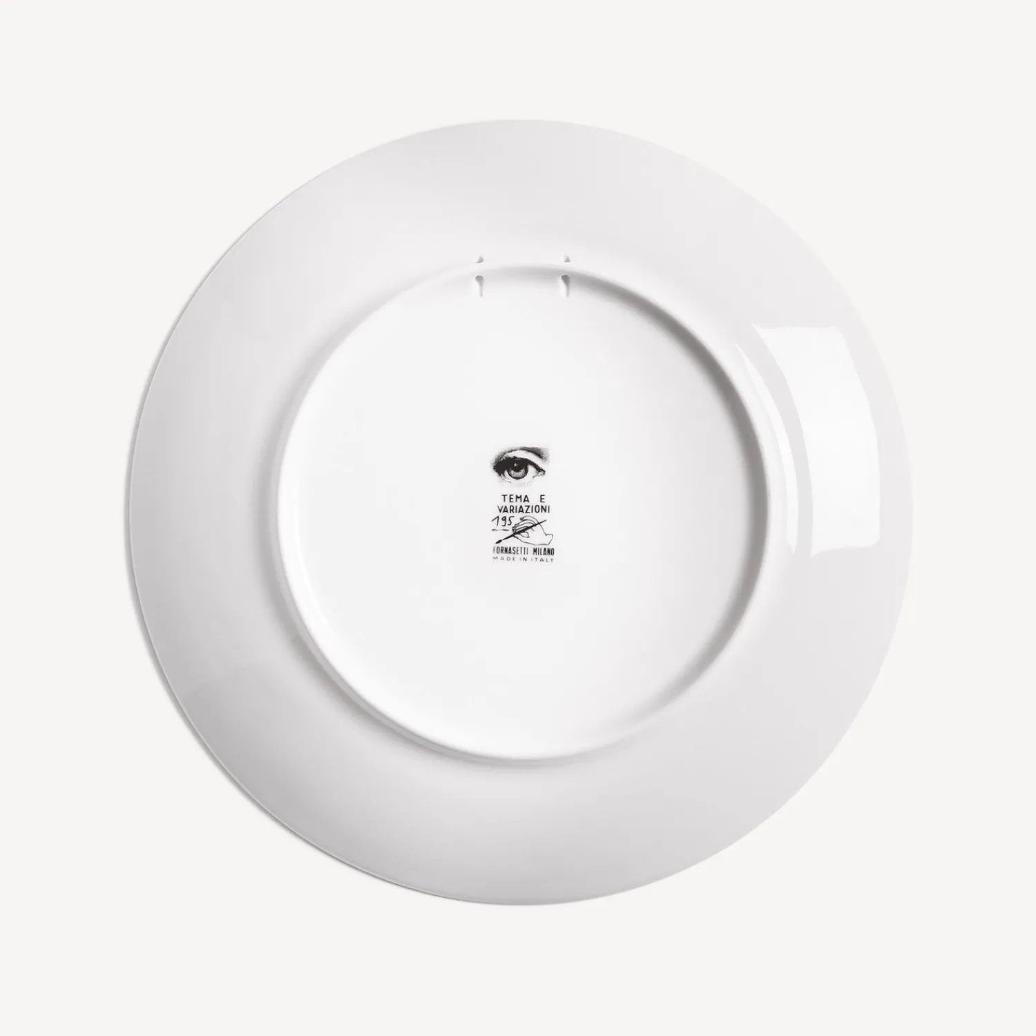 Animals<Fornasetti Wall Plate Tema E Variazioni N.195 White/Black