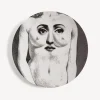 Anatomical Drawings<Fornasetti Wall Plate Tema E Variazioni N.301 White/Black