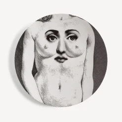 Anatomical Drawings<Fornasetti Wall Plate Tema E Variazioni N.301 White/Black