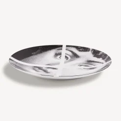 Fragment<Fornasetti Wall Plate Tema E Variazioni N.30 White/Black