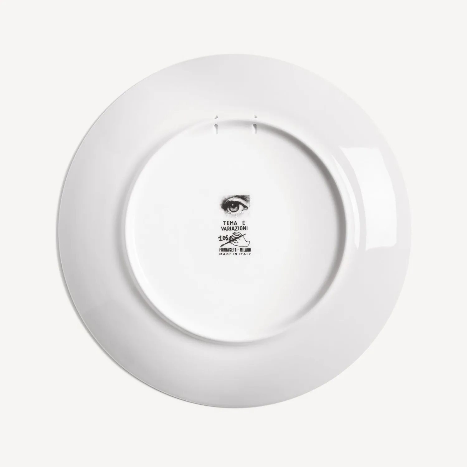 Animals<Fornasetti Wall Plate Tema E Variazioni N.105 White/Black