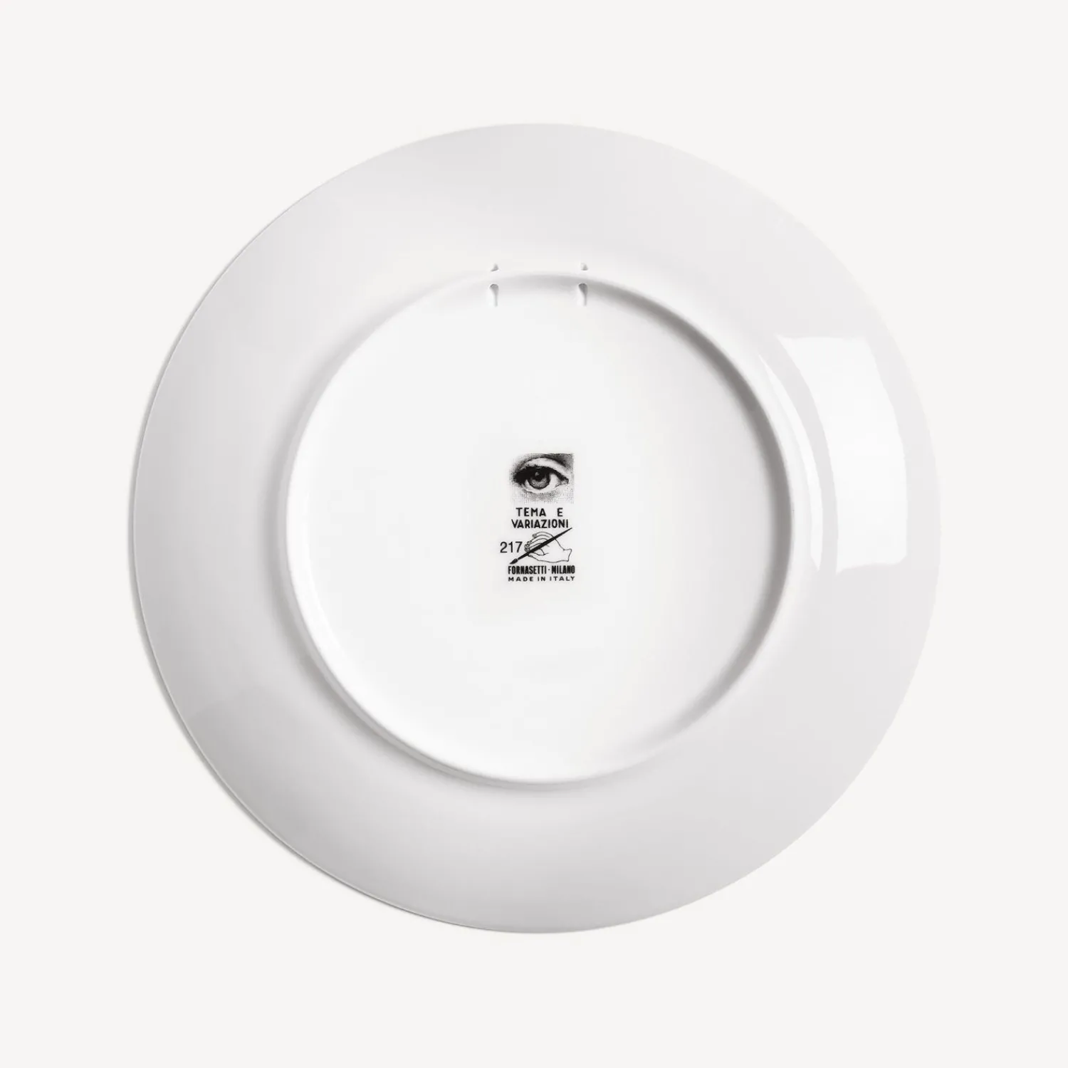 Antiquity<Fornasetti Wall Plate Tema E Variazioni N.217 White/Black/Gold