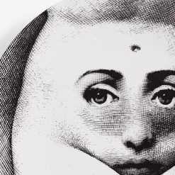 Anatomical Drawings<Fornasetti Wall Plate Tema E Variazioni N.281 White/Black