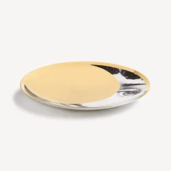 Soli<Fornasetti Wall Plate Tema E Variazioni N.39 White/Black/Gold