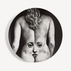 Anatomical Drawings<Fornasetti Wall Plate Tema E Variazioni N.300 White/Black