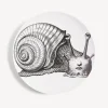 Animals<Fornasetti Wall Plate Tema E Variazioni N.260 White/Black