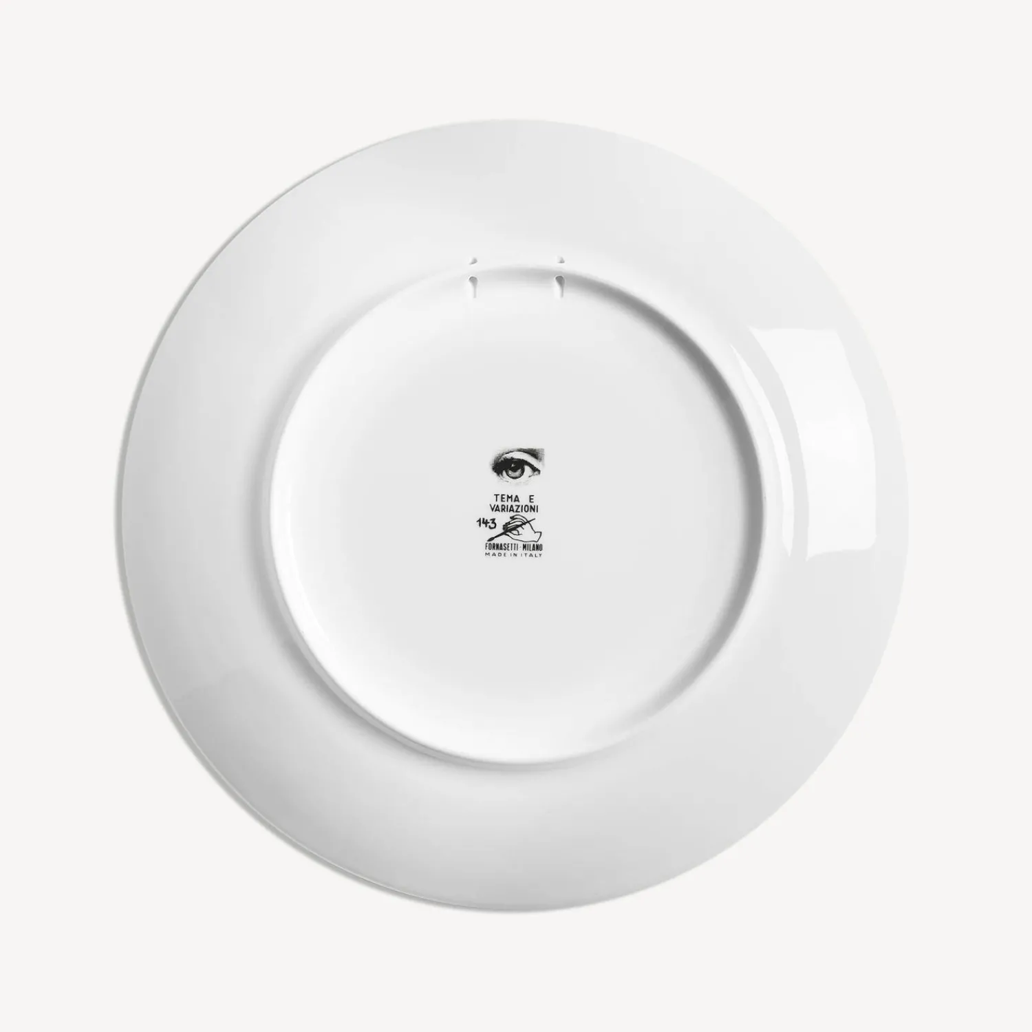 Animals<Fornasetti Wall Plate Tema E Variazioni N.143 White/Black